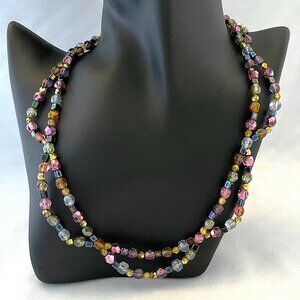 Multicolor Scalloped Necklace NWT